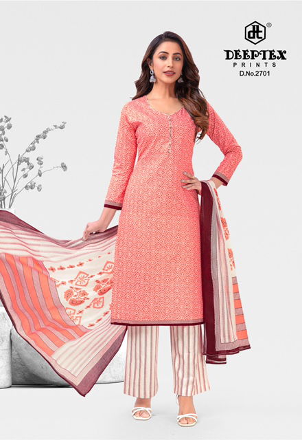 Deeptex Chief Guest Vol 27 Wholesale Printed Cotton Dress Material

